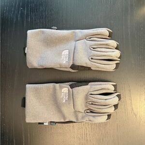 The North Face Black and Gray Gloves
